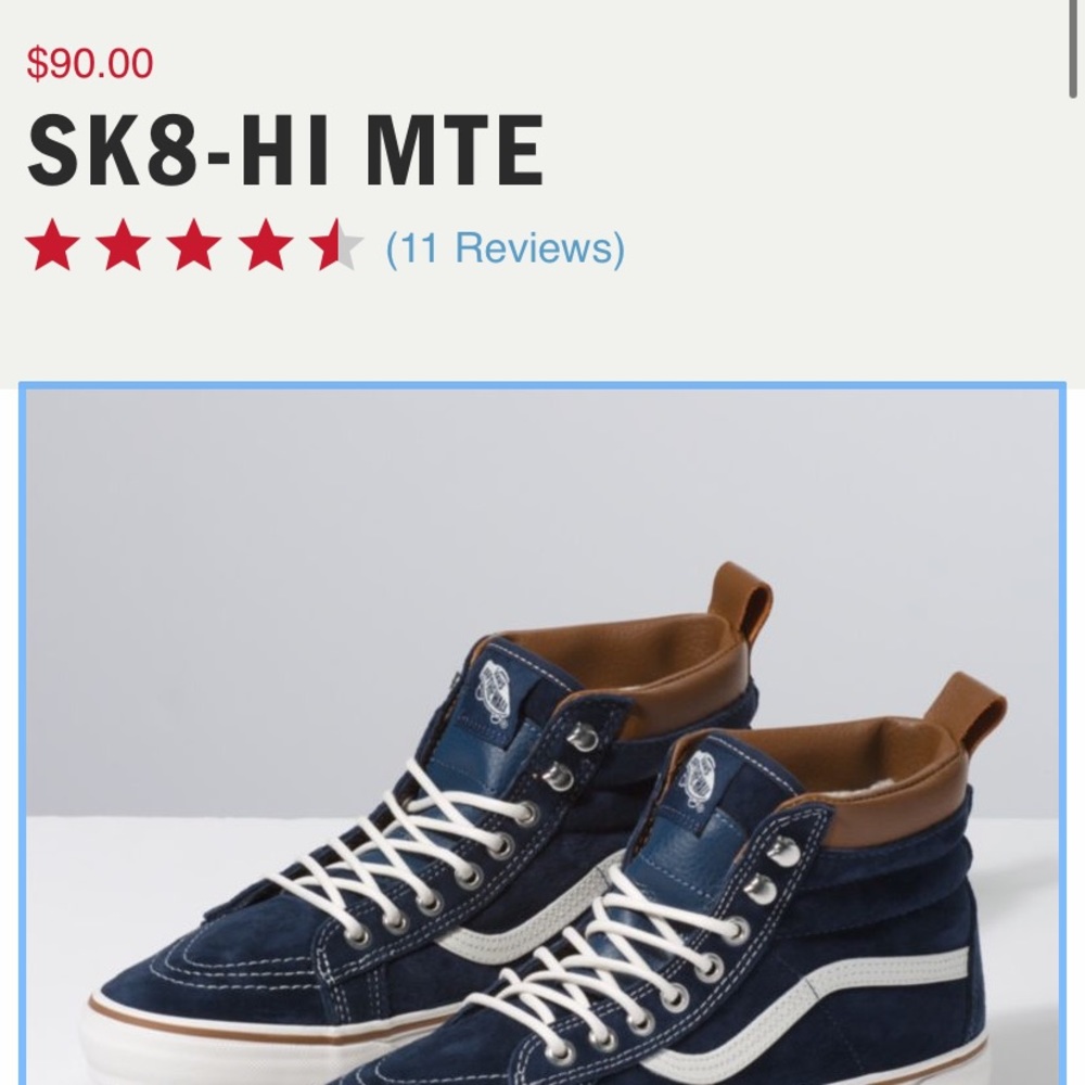 NWOT Vans sk8 hi MTE size 6 - Picture 6 of 6